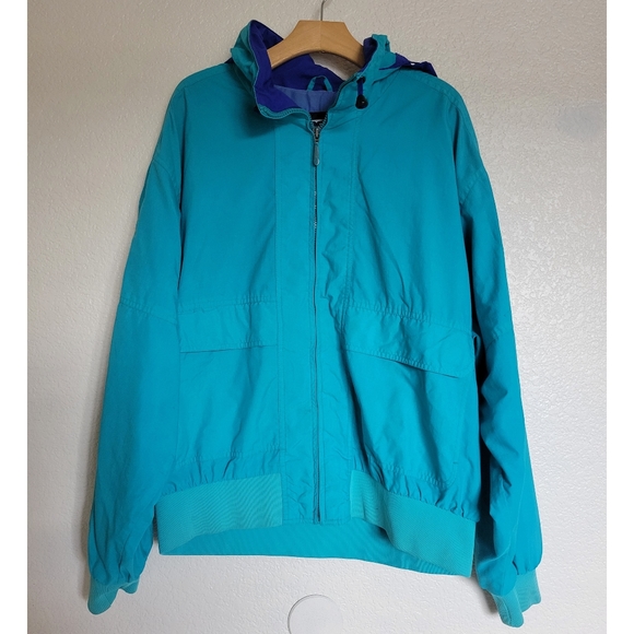 VNT Pacific Trail colorblock mens jacket size Large with hidden hood blue - Picture 12 of 12